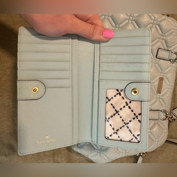 Kate Spade baby blue purse and wallet - Picture 3 of 9